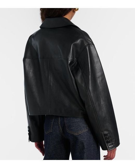 Dorothee Schumacher Black Leather Jacket
