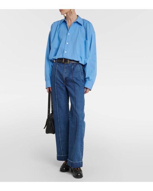 FRAME Blue '70s High-rise Straight Jeans