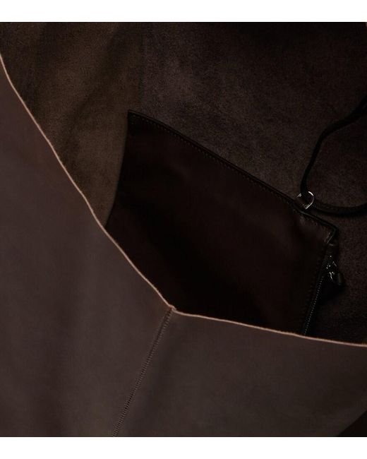 The Row Brown Schultertasche New Bindle Aus Leder