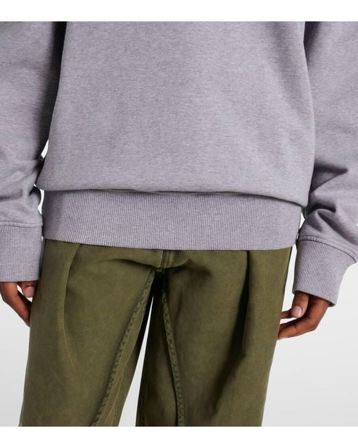 Sudadera De Jersey De Algodon Bordada J.W. Anderson de color Blue