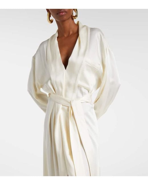 Victoria Beckham White Wickelkleid