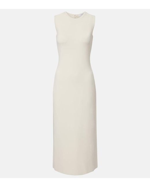 Max Mara White Jersey Maxi Dress