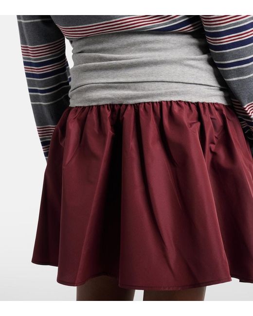 Miu Miu Brown Technical Miniskirt