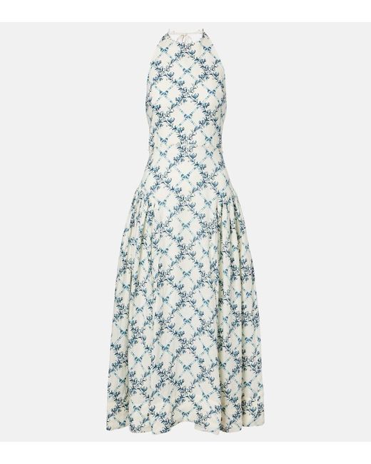 Abito Midi di Agua Bendita in White