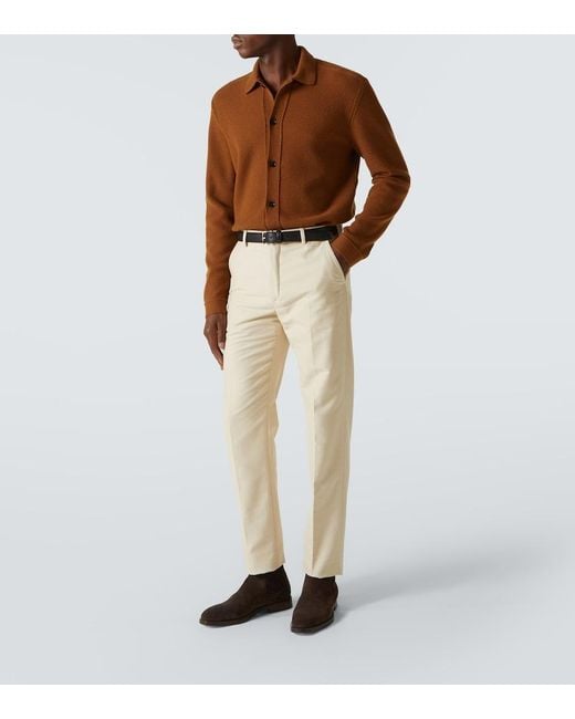 Slowear Natural Cotton Straight Pants for men