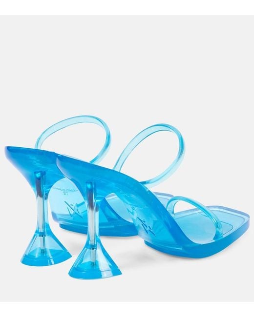 AMINA MUADDI Blue Brito 95 Pvc Sandals