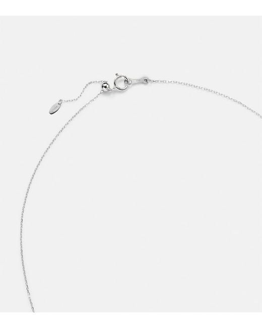 PERSÉE White Danae 18Kt Necklace With Diamonds