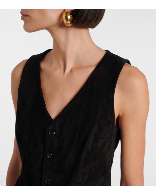 Stouls Black Capone Suede Vest