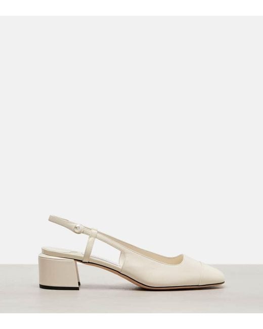 Jimmy Choo Natural Slingback-Pumps Elisa 45 Aus Leder