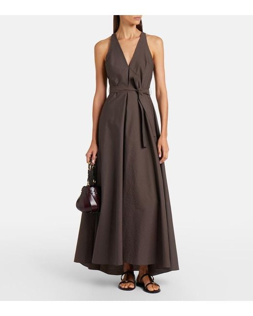 Amanu Brown Burundi Mini Leather Bucket Bag