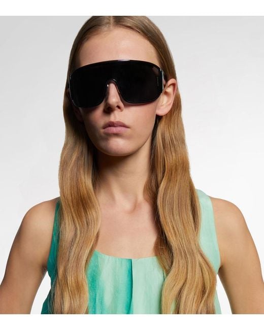 Loewe Blue Speed Logo Shield Sunglasses