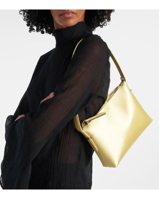 Totême  Metallic Scoop Satin Shoulder Bag
