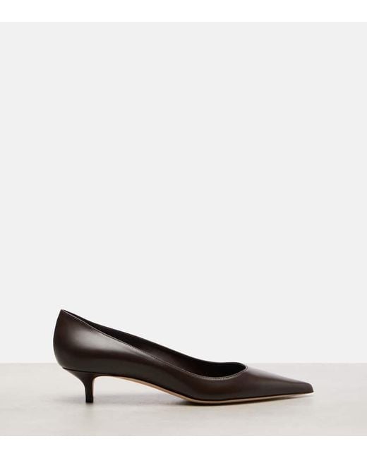 Jimmy Choo Brown Amelia 35 Leather Pumps