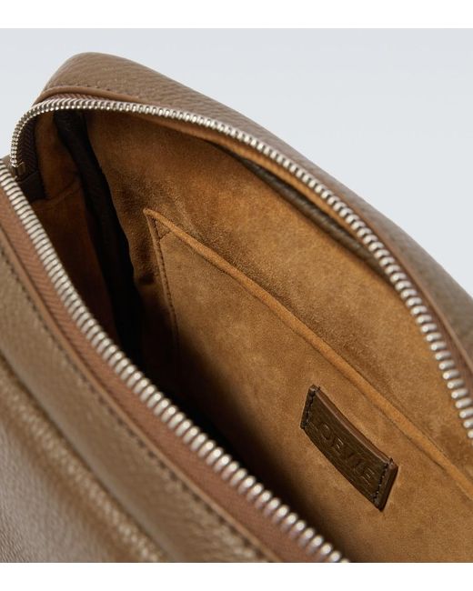 Loewe Natural Pebble Medium Leather Messenger Bag for men