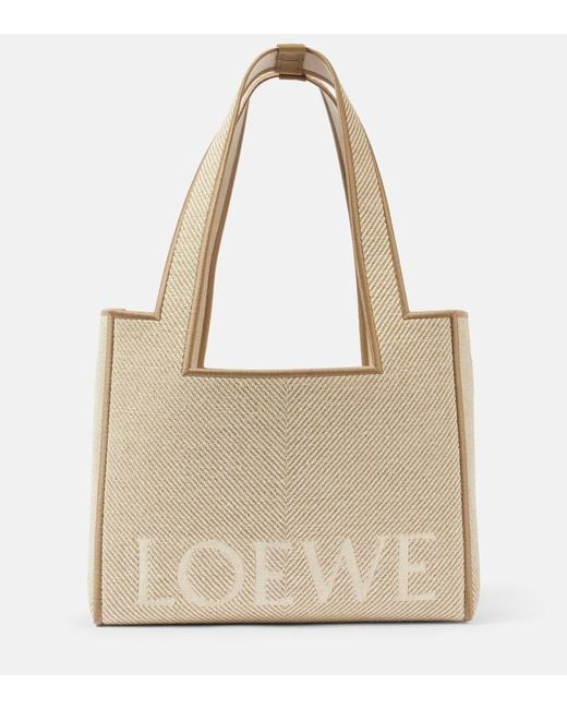 Loewe Natural Chic Medium Ecru Tote