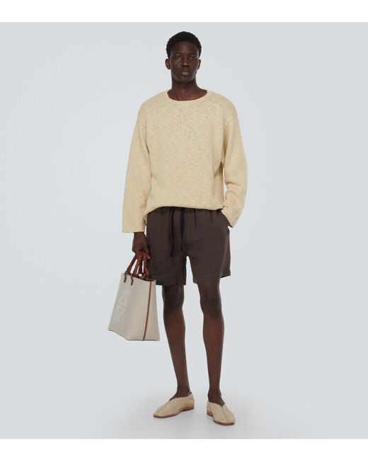 Jersey De Algodon Commas de hombre de color Natural