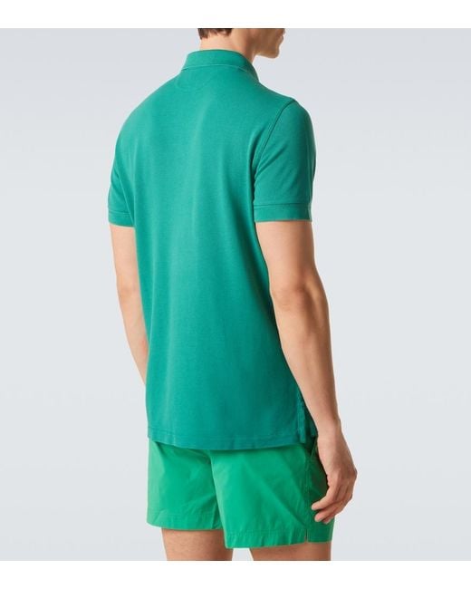 Tom Ford Green Pique Polo Shirt for men