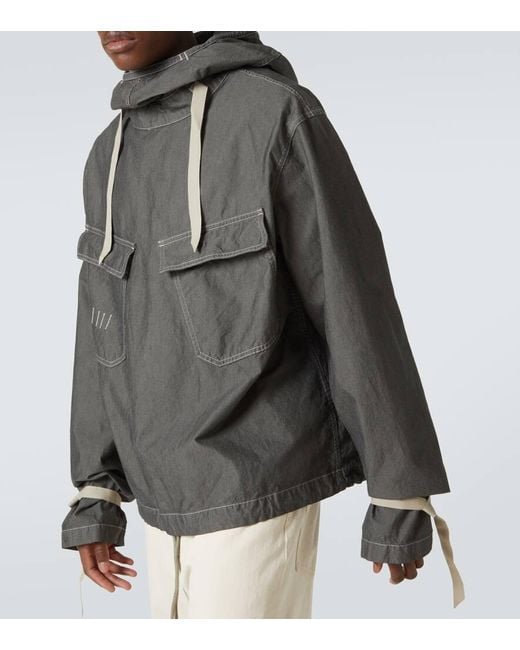 Sudadera Con Capucha De Algodon Maison Margiela de hombre de color Gray