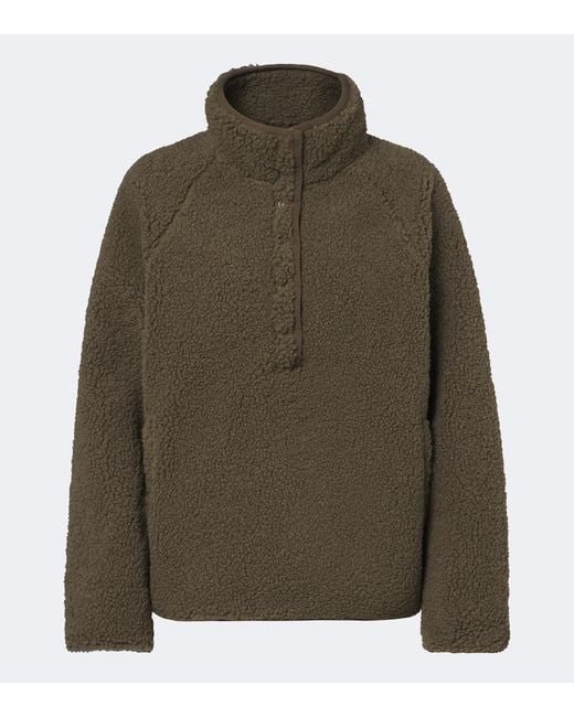 The Upside Green Harlow Teddy Sweatshirt
