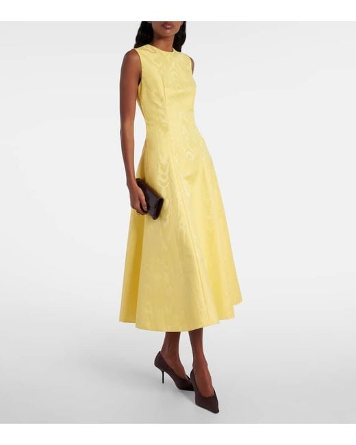 Robe Midi Mara Emilia Wickstead en coloris Yellow