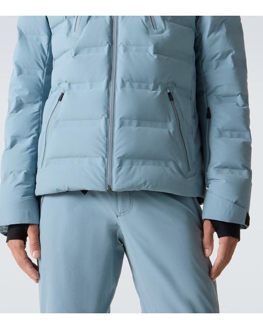 Aztech Mountain Blue Nuke Hooded Down Ski Jacket for men