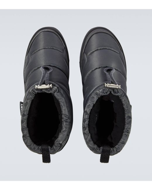 Lanvin Black Curb Snow Boots for men