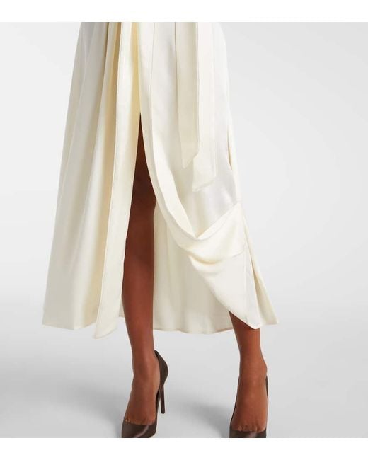 Victoria Beckham White Wickelkleid