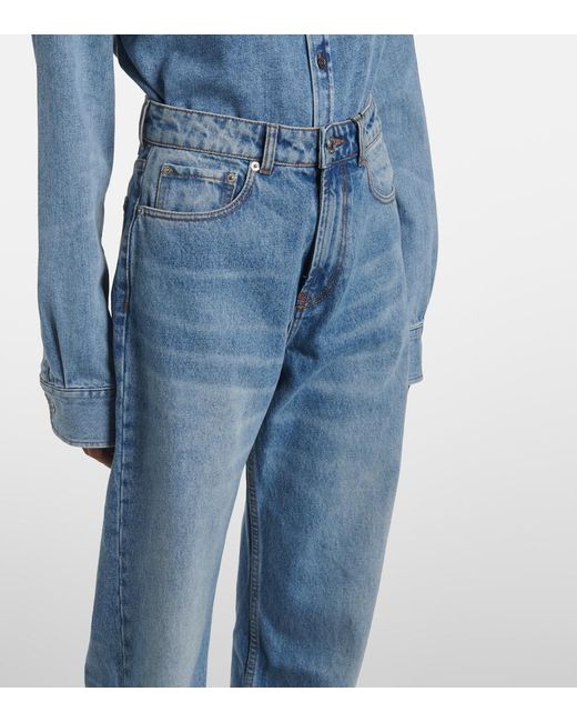 Jean Ample A Taille Haute AMI en coloris Blue