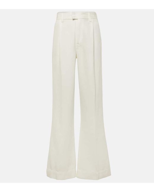 7 For All Mankind White High-Rise-Hose
