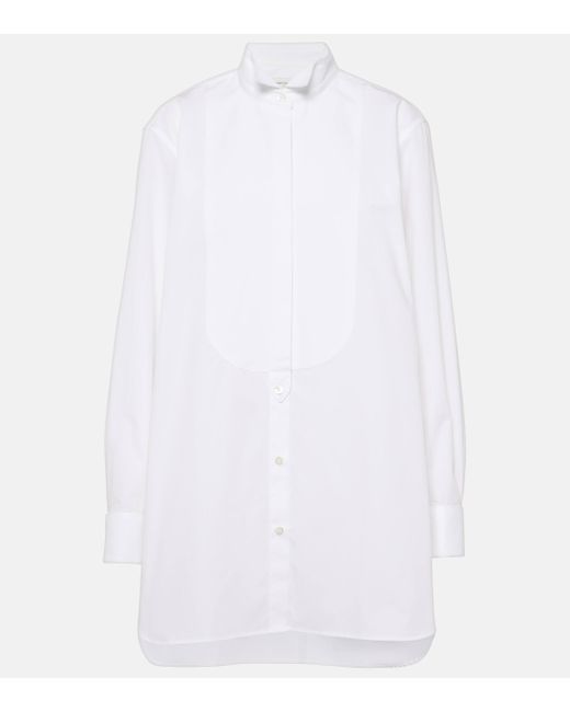 Dries Van Noten White Cotton Poplin Shirt