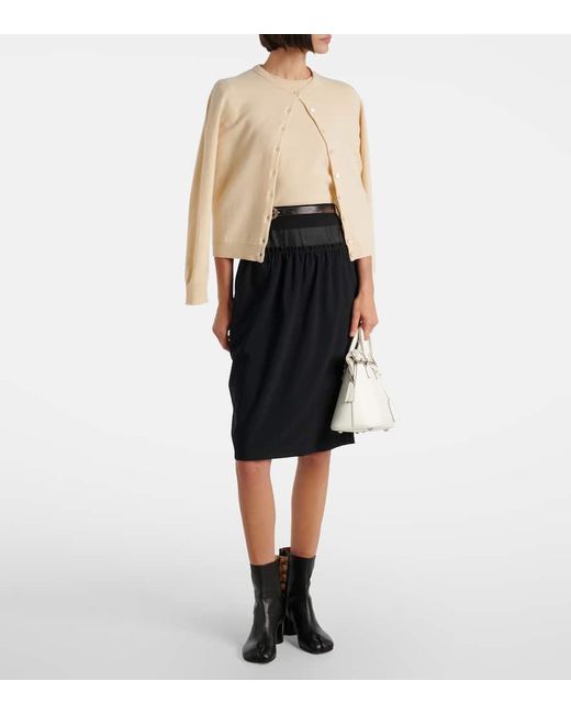 Maison Margiela Natural Four Stiches Virgin Wool Top