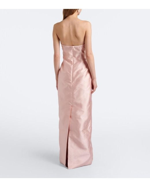 Marmar Halim Pink Strapless Gown