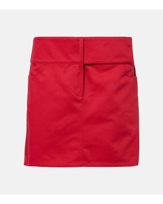 Courreges Red Belted Miniskirt