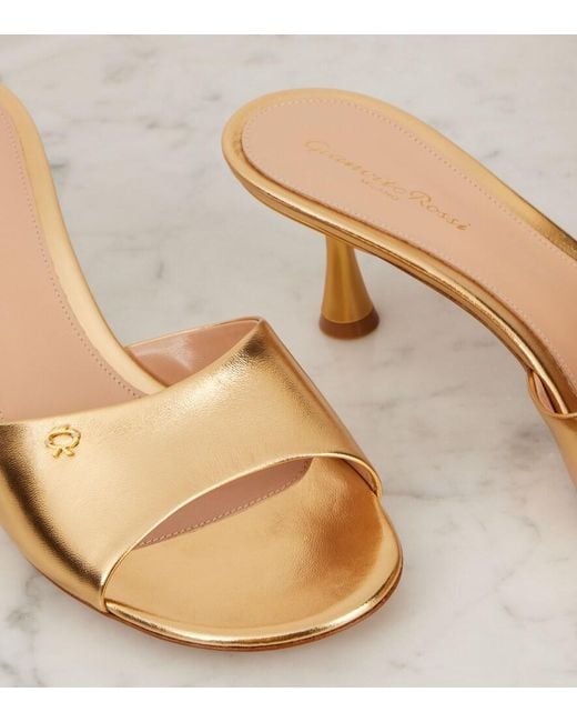 Gianvito Rossi Natural Ascent 55 Leather Mules
