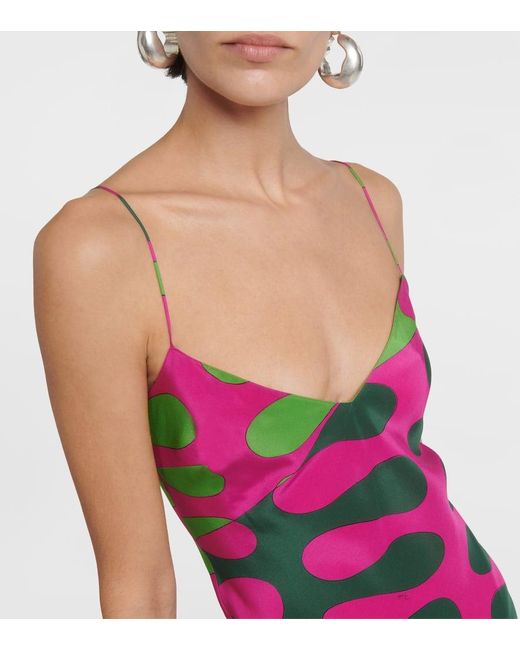 Vestido largo Leocorno de seda estampado Emilio Pucci de color Multicolor