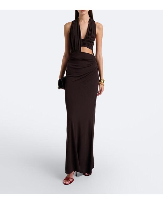 Jimmy Choo Red Leo 100 Satin Sandals
