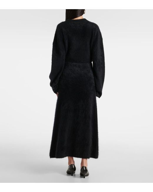 Lisa Yang Black Midirock Asta Aus Kaschmir
