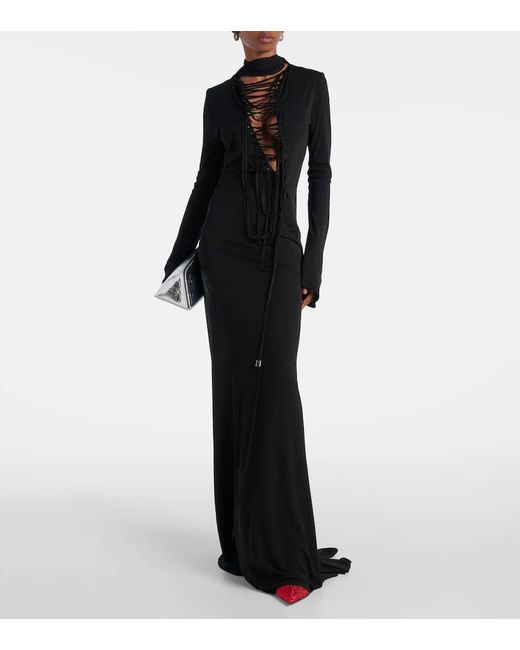 The Attico Red Slingback-Pumps Viper 95 Mit Kristallen