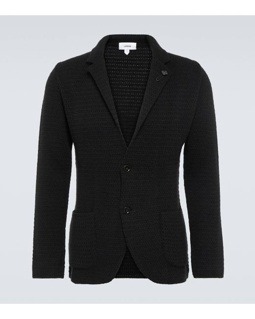Lardini Black Cashmere Blazer for men