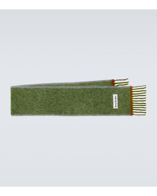 Acne Green Wool-blend Scarf for men