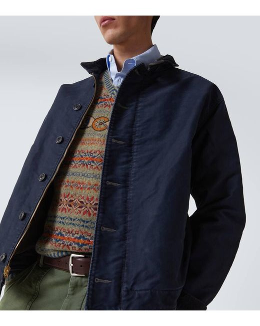 RRL Jungle Deck Jacket M 未使用 RRL Jungle Cloth Deck Jacket in Blue for Men | Lyst