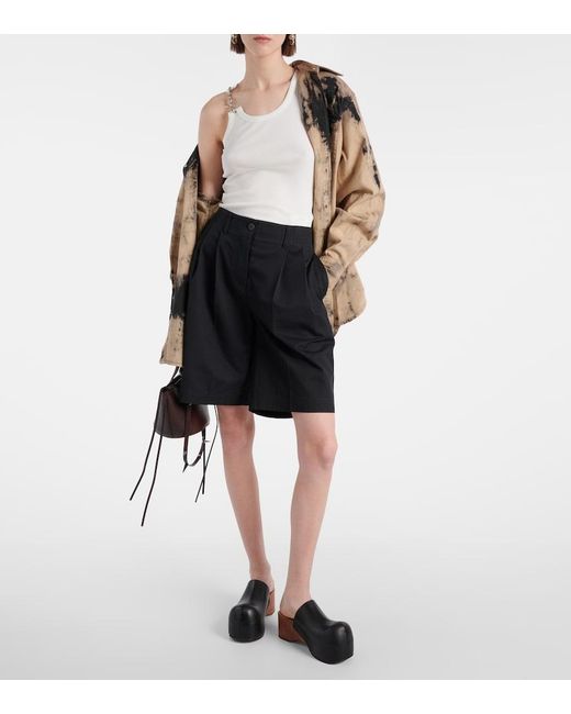 Acne Black Leather Clogs