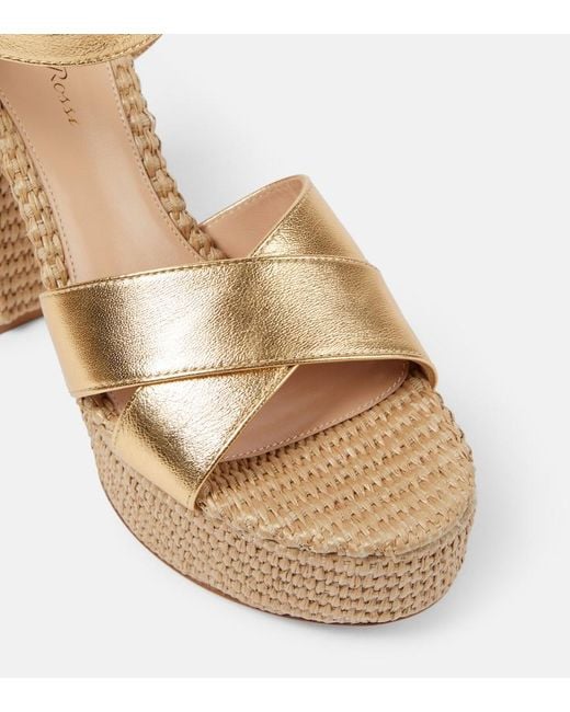 Gianvito Rossi Metallic Bebe 12Mm Sandals
