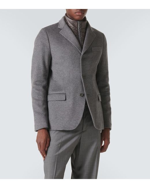Blazer De Cachemir Herno de hombre de color Gray