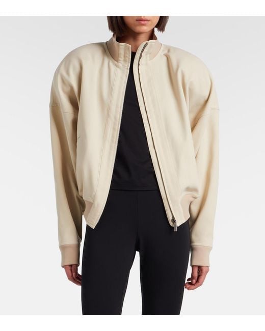 Gucci Natural Cotton Poplin Bomber Jacket