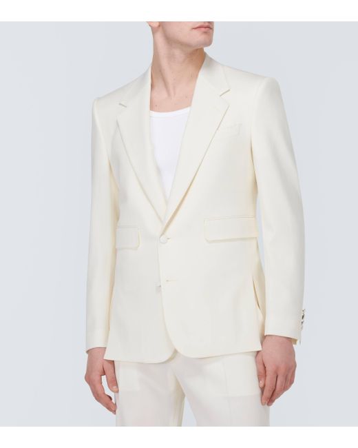 Blazer en laine Dolce & Gabbana pour homme en coloris White