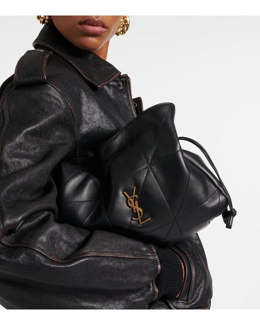 Saint Laurent Black Jamie Small Leather Shoulder Bag