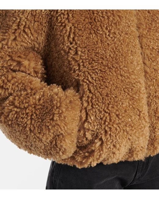 Isabel Marant Brown Jacke Anasta Aus Faux Fur