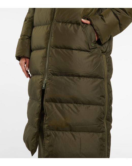 Yves Salomon Synthetic Army Shearling-trimmed Down Parka in Green - Lyst