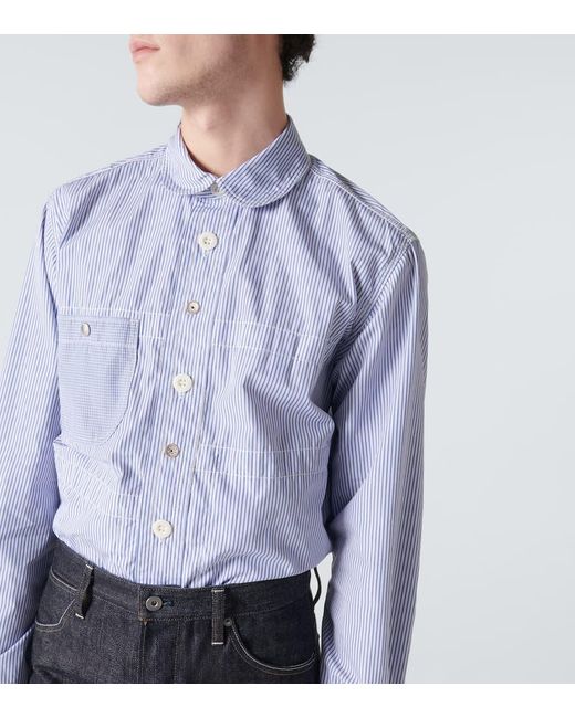 Junya Watanabe Oxford-Hemd aus Baumwolle in Blue für Herren